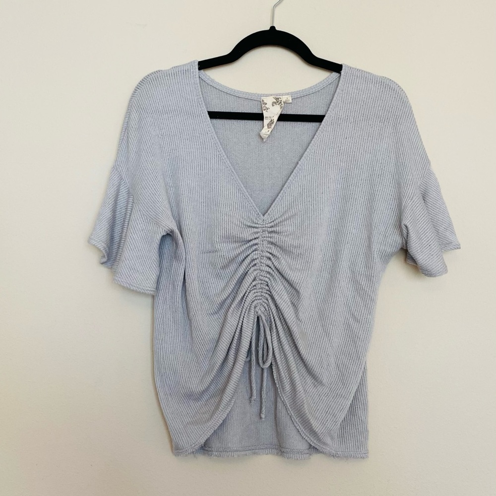 Ruched Woven Shirt